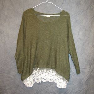 Green lightweight sweater